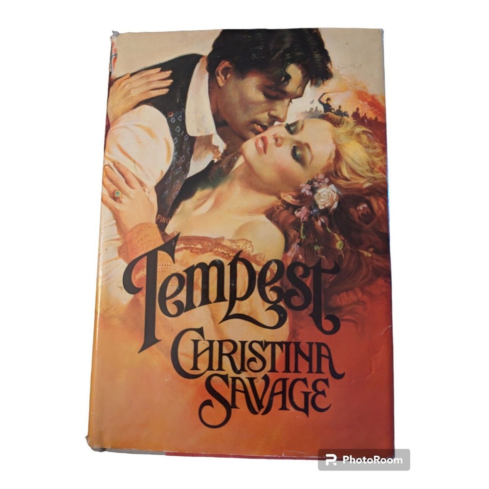 Tempest Christina Savage Vintage Dell Hard Cover Dust Jacket Book Club Edition